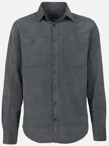 Herren Chenillehemd Blau