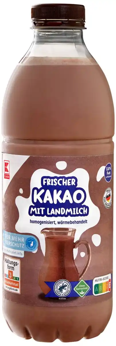 Bild 1 von K-CLASSIC Frischer Kakao, 1-l-Fl.