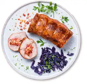 K-WERTSCHÄTZE Spießbraten gefüllt, 100 g