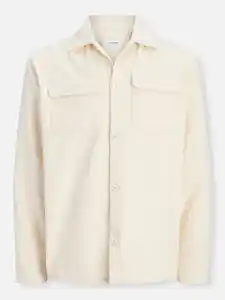 Jack & Jones JJEREGENT CORD OVERSH Cordhemd Weiß