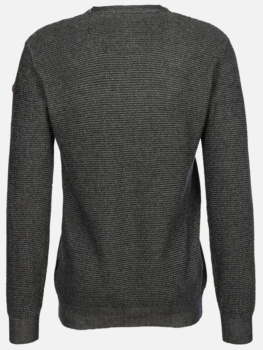 Bild 2 von Herren Pullover in Waffelstruktur Blau
