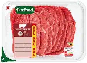 K-PURLAND Minutensteak XXL vom Jungbullen, 8 St. = 600-g-Großpackg.