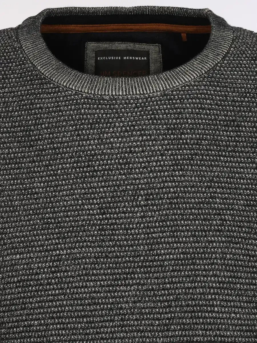 Bild 3 von Herren Pullover in Waffelstruktur Blau