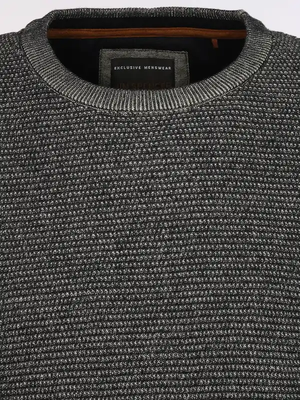 Bild 3 von Herren Pullover in Waffelstruktur Blau