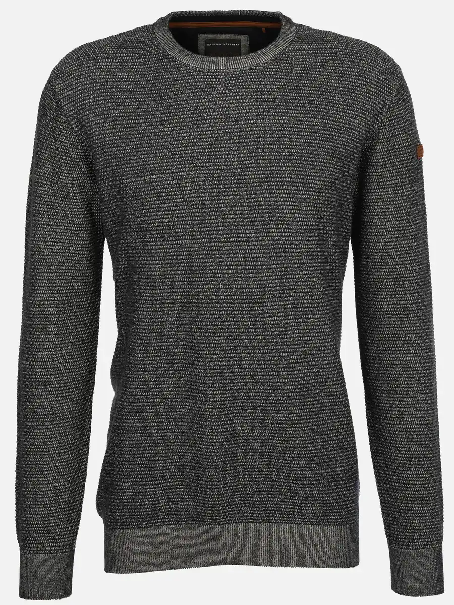Bild 1 von Herren Pullover in Waffelstruktur Blau