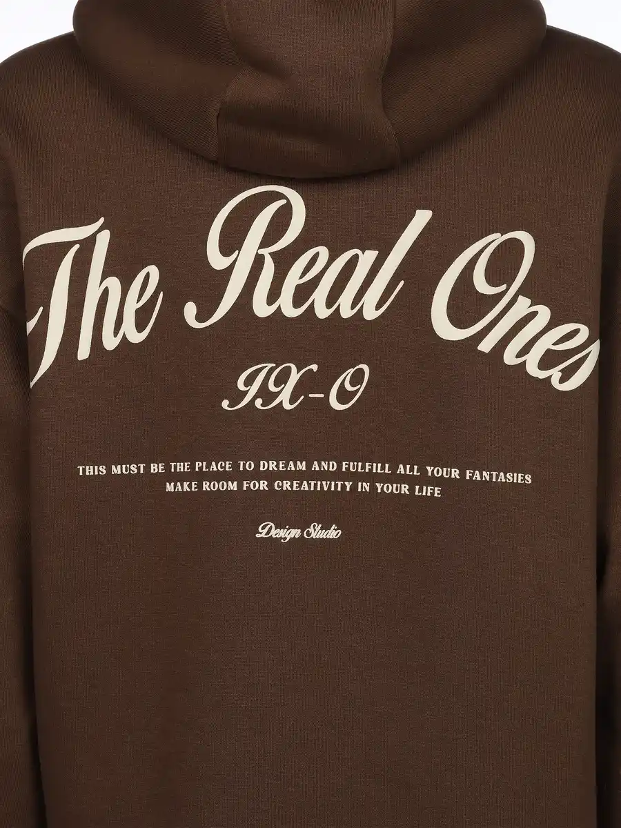 Bild 3 von Herren Sweatshirt mit Kapuze Braun