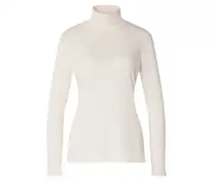 Rollkragenshirt, cremeweiß