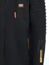 Bild 3 von Herren Bikersweatjacke mit Kapuze Blau