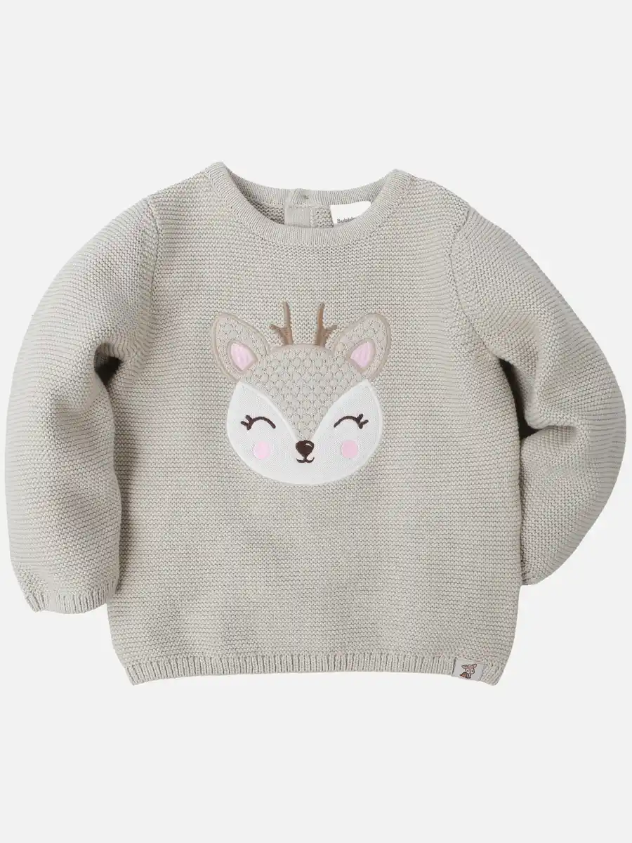 Bild 1 von Baby Mädchen Pulli mit Frontprint Beige