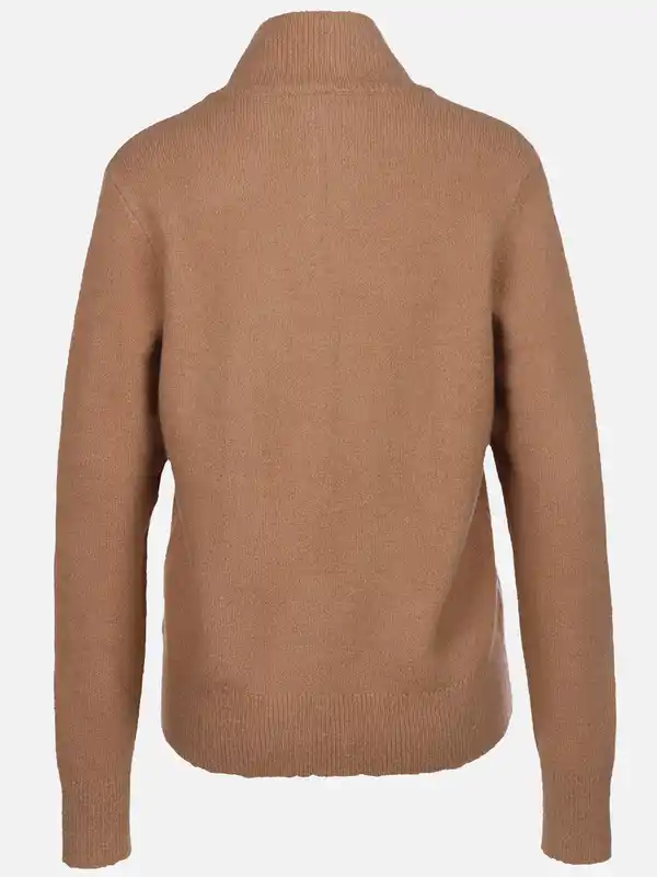 Bild 2 von Damen Strickjacke mit aufgesetzter Tasche Beige