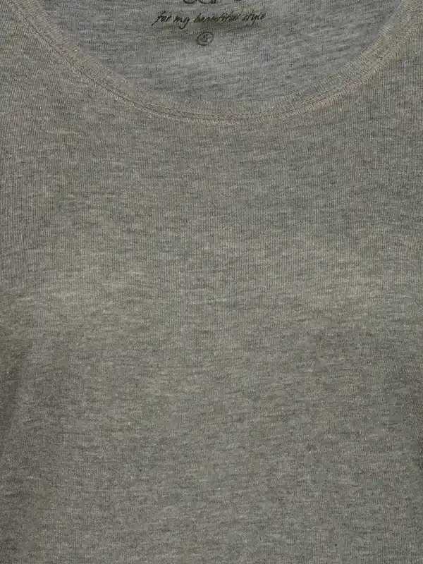 Bild 3 von Damen Basic Rippshirt Grau