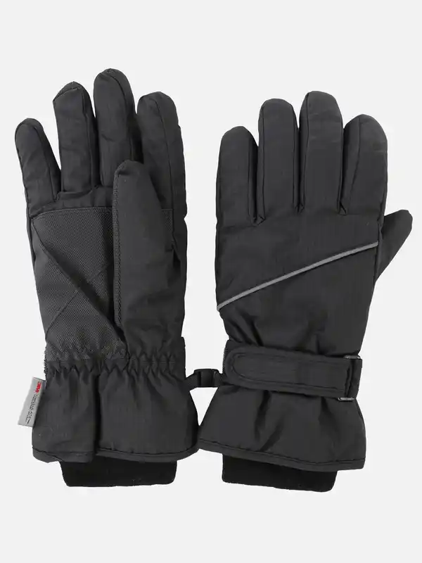 Bild 2 von Herren Skihandschuh mit Bündchen Schwarz