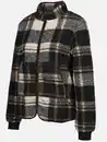 Bild 3 von Damen Teddy Cardigan im Karo-Look Schwarz