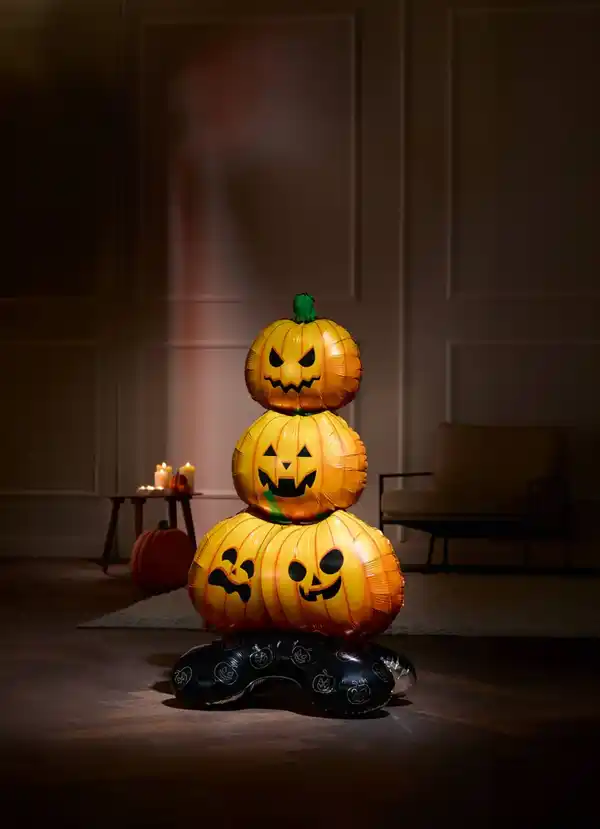Bild 2 von Halloween-Folienballon »Kürbis«