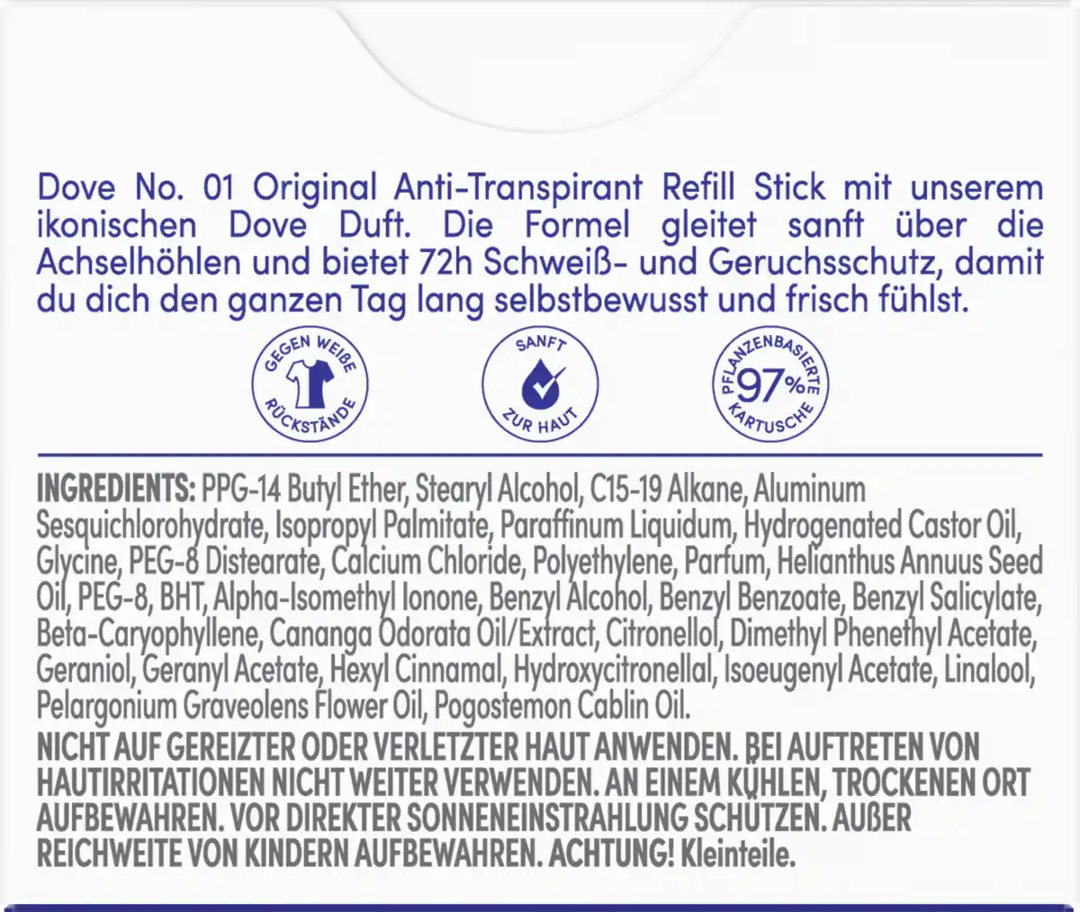 Bild 2 von Dove Refill Anti-Transpirant No. 1 Original