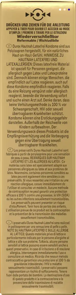 Bild 2 von Durex Hautnah Latexfrei Kondome