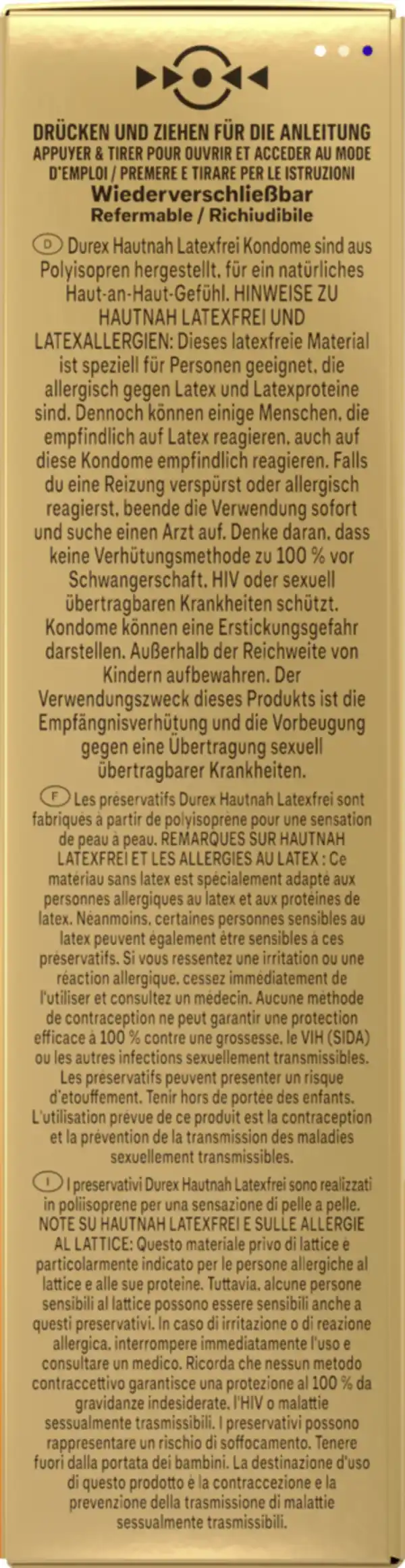 Bild 2 von Durex Hautnah Latexfrei Kondome