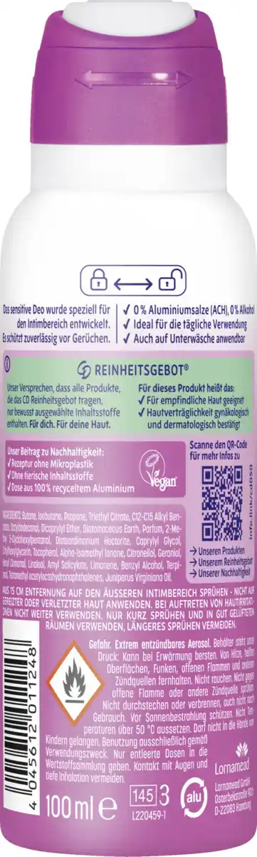 Bild 2 von CD Sensitiv Intim Deo