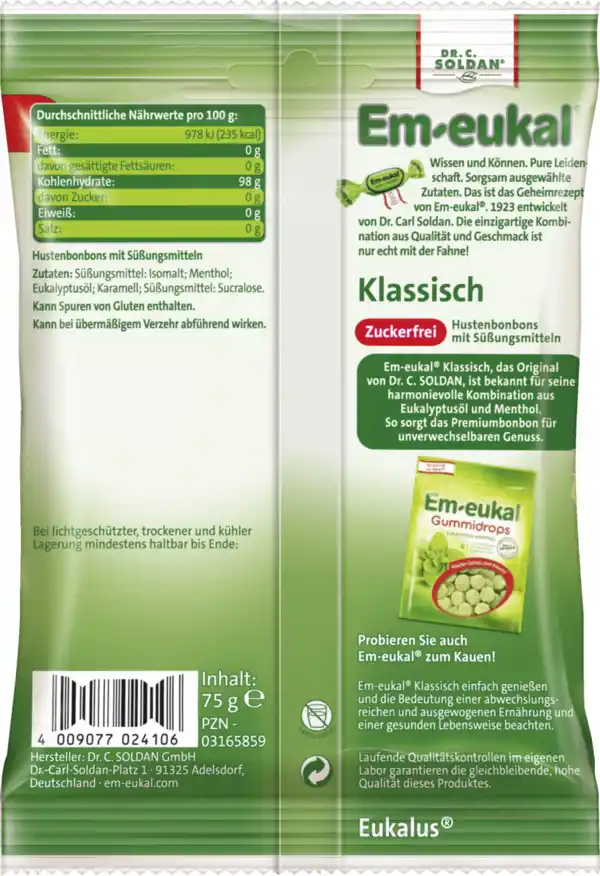 Bild 2 von Em-eukal Hustenbonbons klassisch
