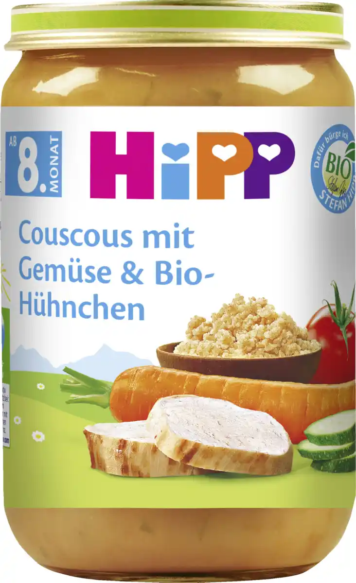 Bild 1 von HiPP Bio Couscous mit Gemüse & Bio-Hühnchen