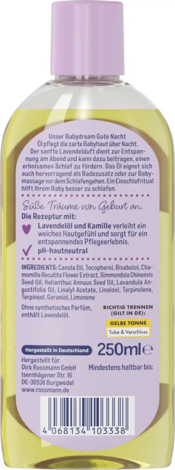 Bild 2 von Babydream Gute Nacht Öl