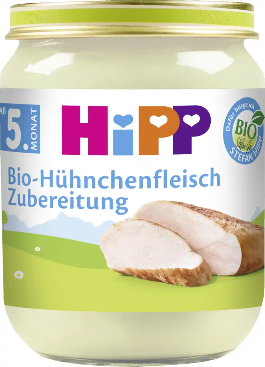 Bild 1 von HiPP Bio-Hühnchenfleisch Zubereitung