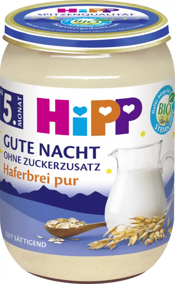 Bild 2 von HiPP Bio Gute Nacht Haferbrei pur