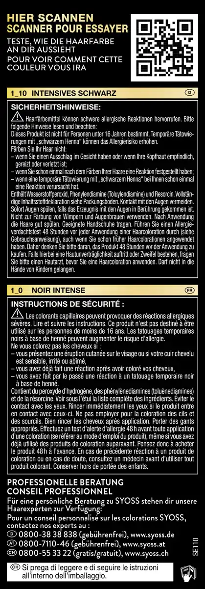 Bild 4 von Syoss Oleo Intense Öl-Coloration 1_10 Intensives Schwarz