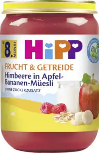 HiPP Bio Frucht & Getreide Himbeere in Apfel-Bananen-Müesli