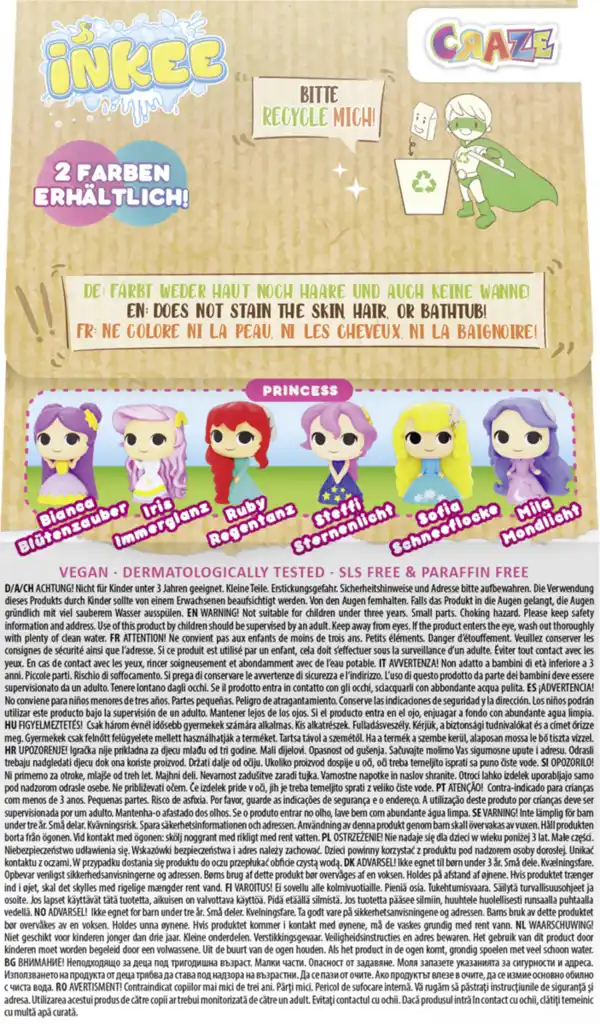 Bild 2 von CRAZE INKEE Überraschungs-Badekugel Princess