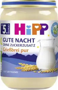 HiPP Bio Gute Nacht Grießbrei pur