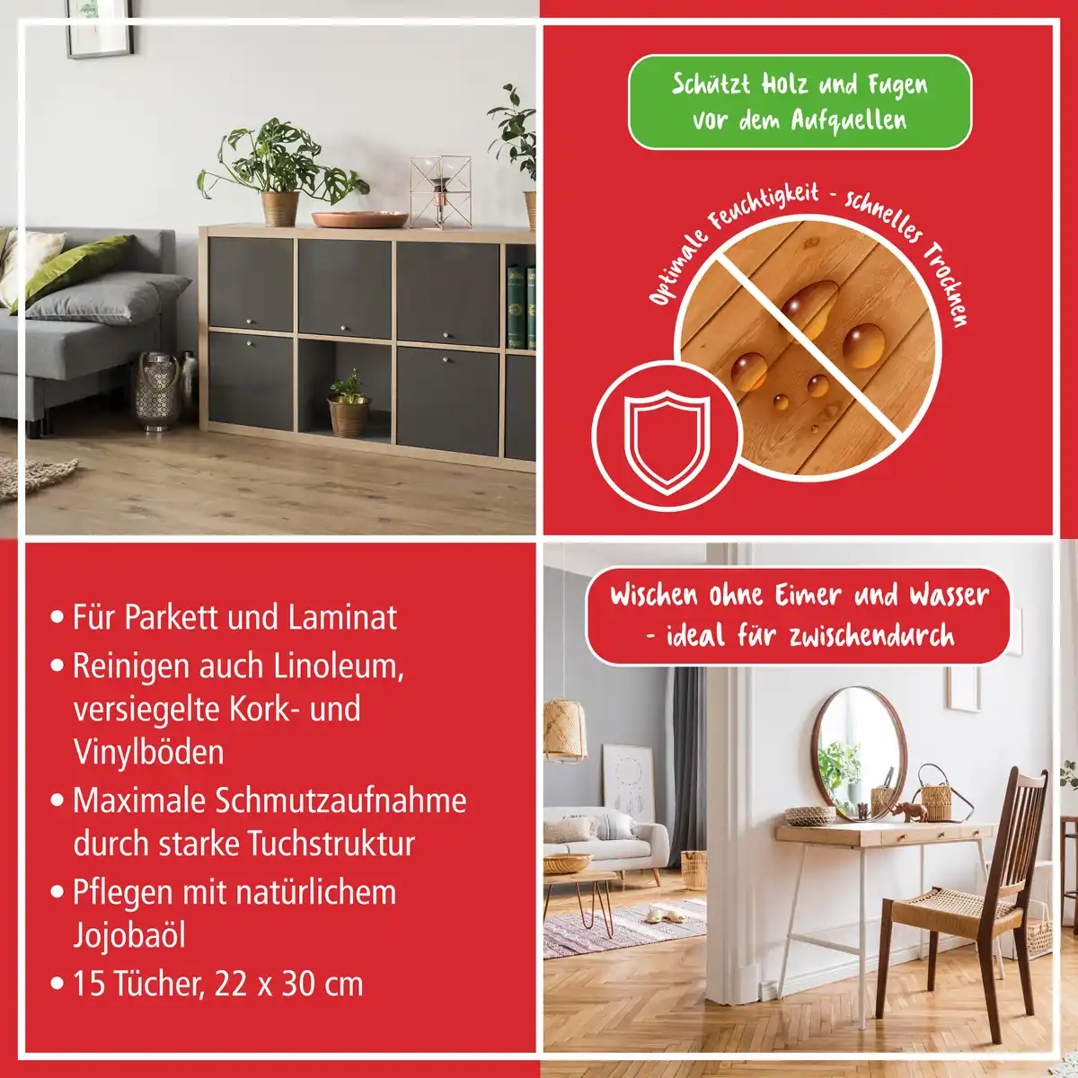 Bild 3 von Poliboy Parkett Laminat Feuchttücher