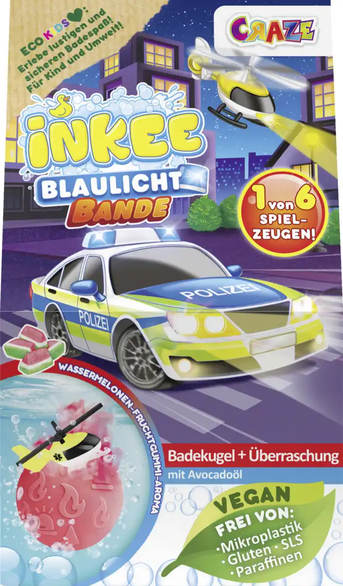 Bild 1 von CRAZE INKEE Überraschungs-Badekugel Rescue Crew