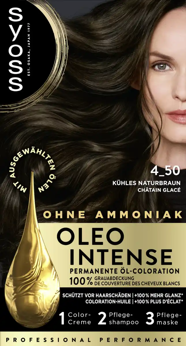 Bild 1 von Syoss Oleo Intense Öl-Coloration 4_50 Kühles Naturbraun