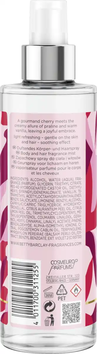 Bild 2 von Betty Barclay Cheers to cherry, Bodymist 250 ml