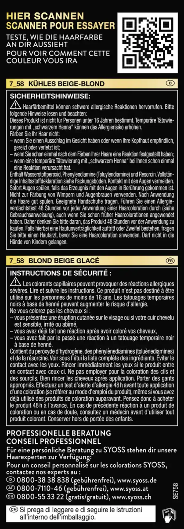 Bild 3 von Syoss Oleo Intense Öl-Coloration 7_58 Kühles Beige-Blond