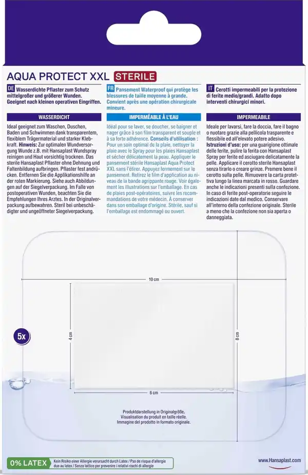 Bild 2 von Hansaplast Aqua Protect XXL Pflaster