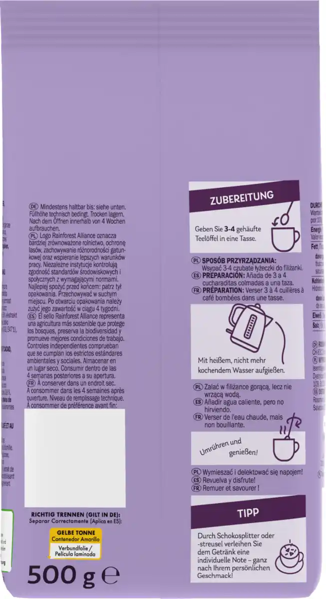 Bild 4 von Laudatio Schoko Cappuccino Pulver
