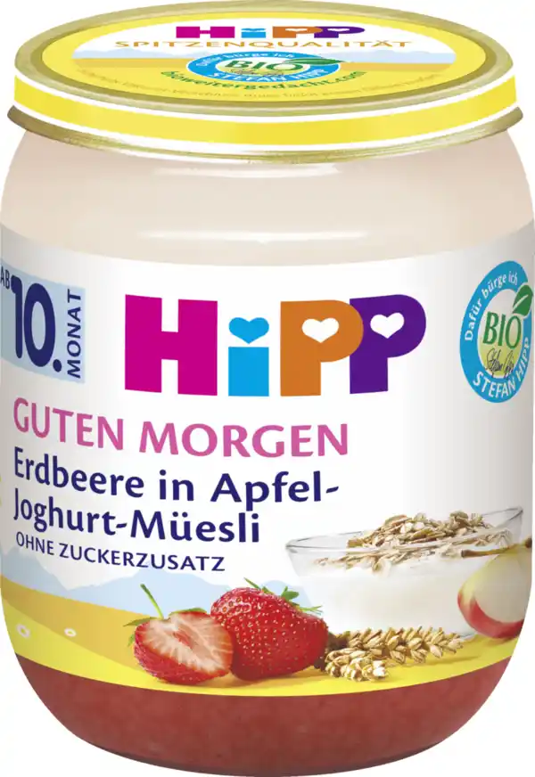 Bild 2 von HiPP Bio Guten Morgen Erdbeere in Apfel-Joghurt-Müesli