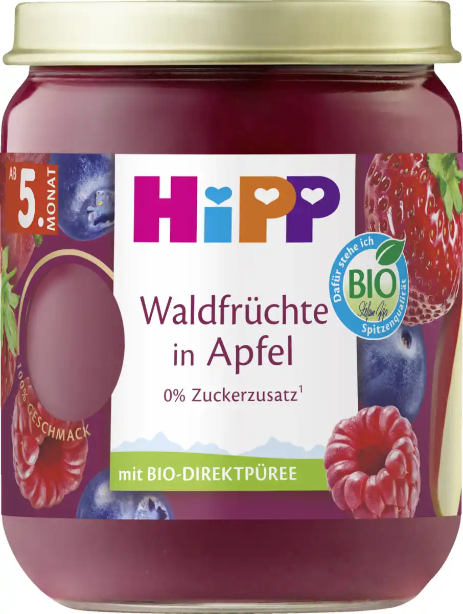 Bild 1 von HiPP Bio Waldfrüchte in Apfel