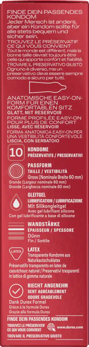 Bild 3 von Durex Gefühlsecht Extra Groß XXL Kondome