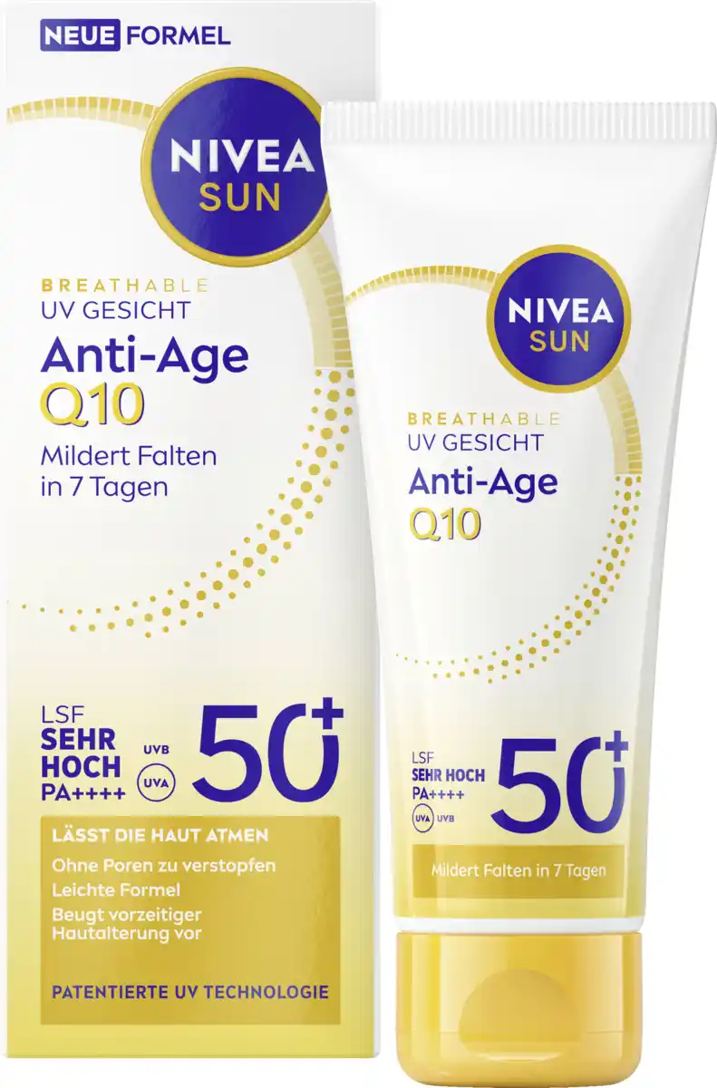 Bild 4 von NIVEA SUN Breathable UV Gesicht Anti-Age Q10 LSF50+