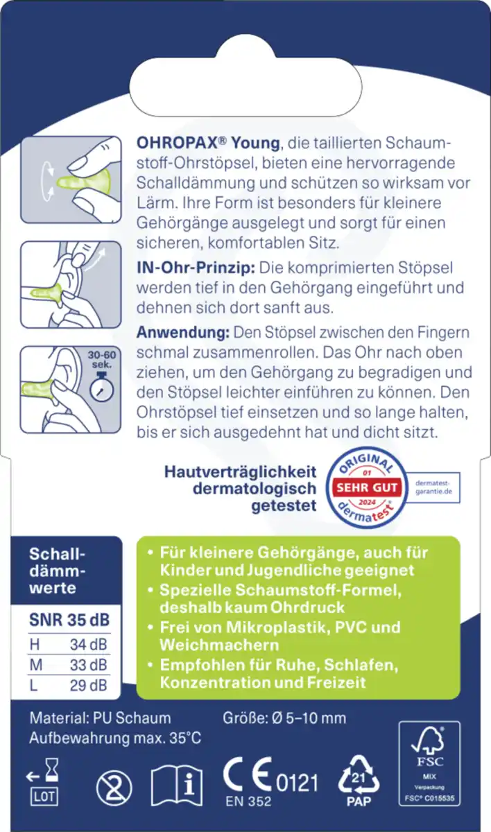 Bild 3 von Ohropax IN-Ohr-Stöpsel YOUNG