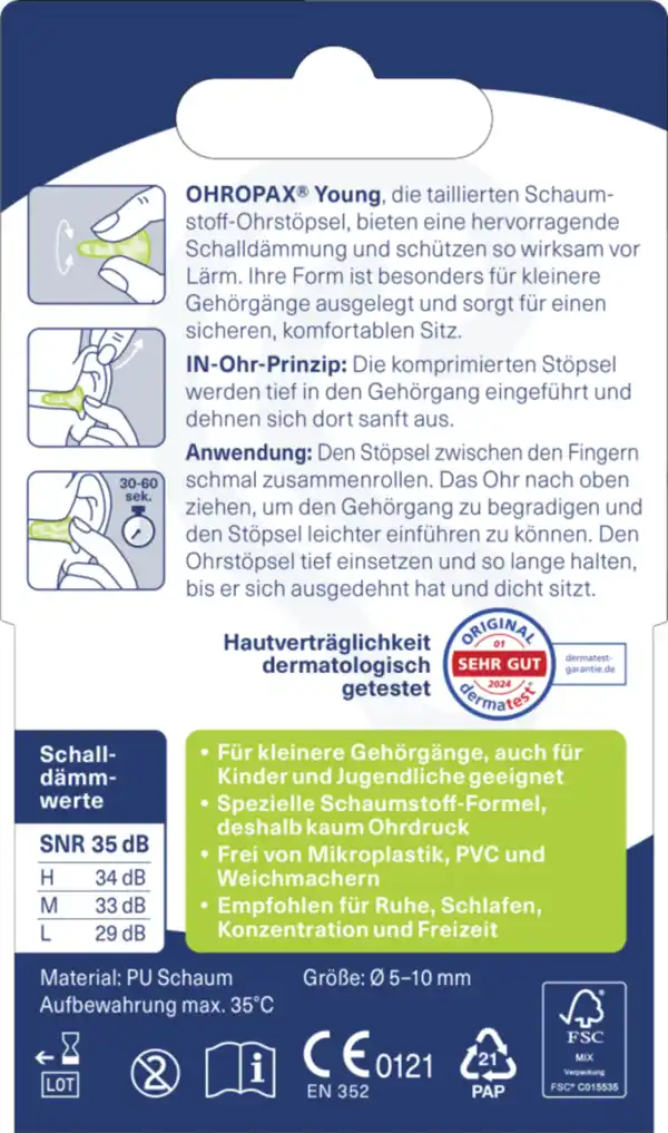 Bild 3 von Ohropax IN-Ohr-Stöpsel YOUNG