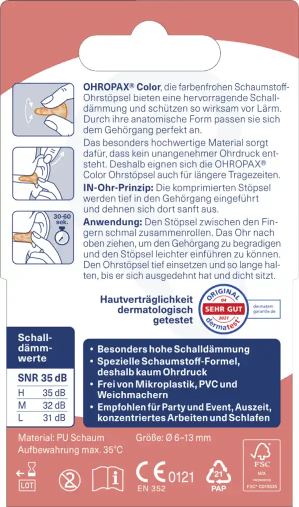 Bild 3 von Ohropax IN-Ohr-Stöpsel COLOR