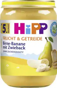 HiPP Bio Frucht & Getreide Birne-Banane mit Zwieback ab 5. Monat