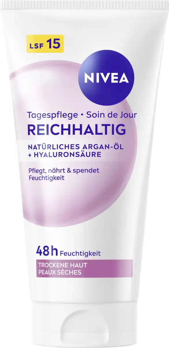 Bild 2 von NIVEA Tagespflege Reichhaltig natürliches Argan-Öl + Hyaluronsäure