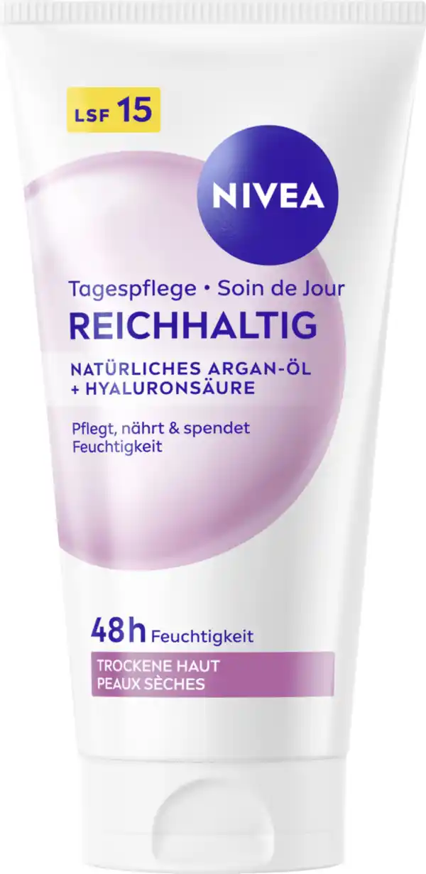 Bild 2 von NIVEA Tagespflege Reichhaltig natürliches Argan-Öl + Hyaluronsäure