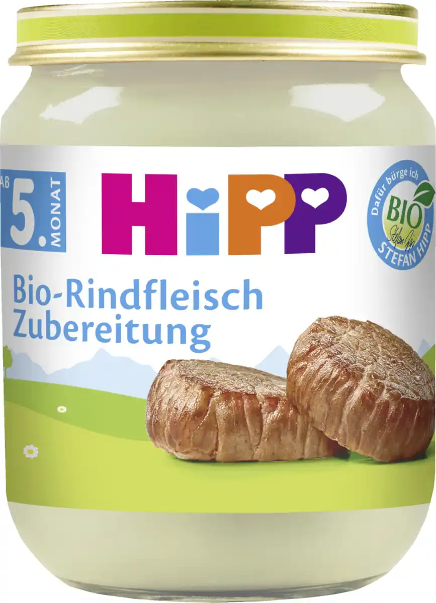 Bild 1 von HiPP Bio-Rindfleisch Zubereitung