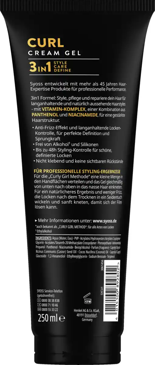 Bild 2 von Syoss 3in1 Curl Creme Gel